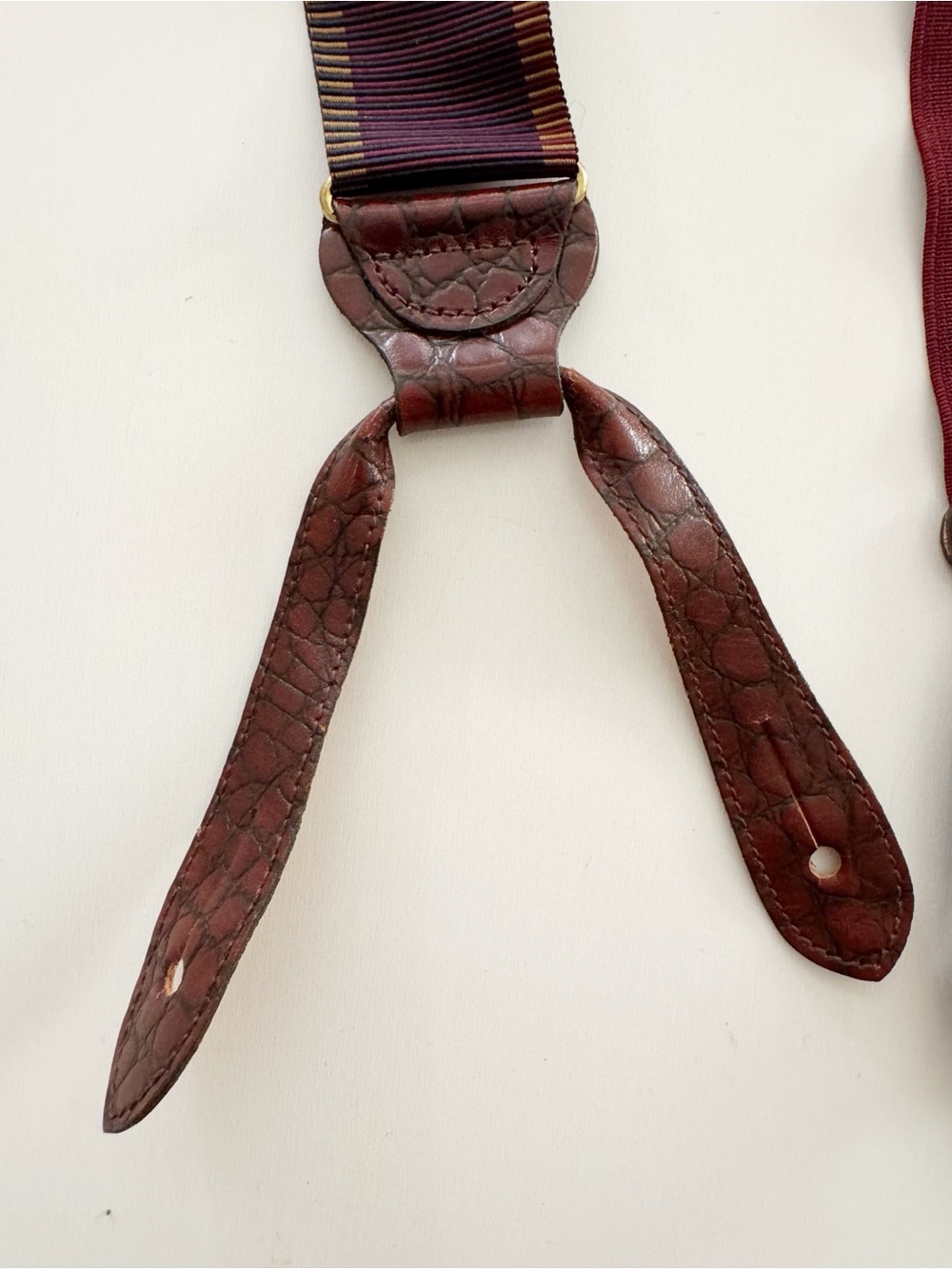 Trafalgar Burgundy Suspenders - Picture 4 of 9